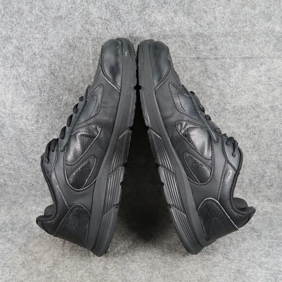 Shoes for Crews Slip Resistant Work Sneaker Womens 11 Galley II Black Leather - Picture 11 of 16